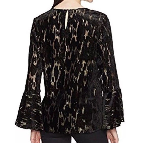 CALVIN KLEIN NEW Women's Black Velvet Flocked Burn - Picture 2 of 4